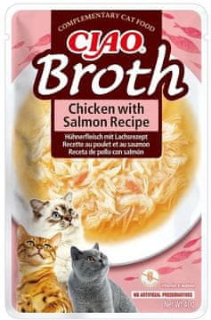 Inaba INABA Ciao Broth Chicken & Salmon - mokra hrana za mačke 40g