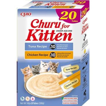 Inaba INABA Kitten Churu - mokra hrana za mačiće 20x14g