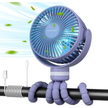 Momcozy Momcozy PF01 prijenosni ventilator za kolica - ljubičasti