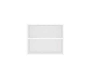 slomart Otvoreni 60 Bijeli Dodatni Element - Modularna polica za ormar, 60 cm, Spavaća soba