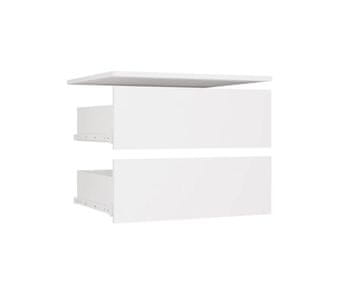 slomart Otvoreni 2SZ Element s 2 ladice, Bijeli, za Ormar, Spavaću sobu