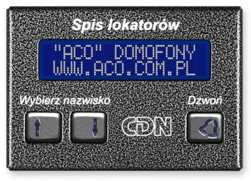acáo ACO CDN-230E ST Elektronični registar stanara - čelični