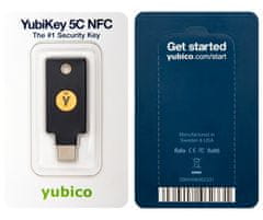 Yubico YubiKey 5C NFC sigurnosni ključ, USB-C, crni