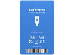 Yubico sigurnosni ključ C NFC, FIDO2 U2F, USB-C, crni