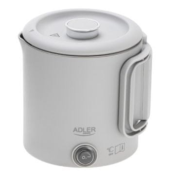 slomart Adler AD 1388 turistički kuhalo za vodu, 0.8 L, siva