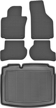 Volkswagen Golf V Hatchback od 2003-2008r. ZESTAW - dywaniki gumowe do samochodu + mata do bagażnika