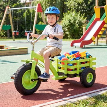 Northix Dječji tricikl s gumenim gumama od 15", podesivim sjedalom