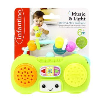 Northix Infantino interaktivna igračka mini boombox