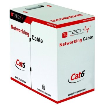 Techly ITP-C6F-FL mrežni kabel sivi 305m Cat6 F/UTP (FTP)