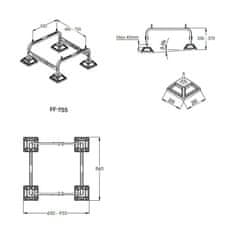 Castel Engineering FrameFoot Mini FF-755 podloga za toplinsku pumpu i klimu
