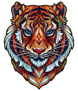 DRVENA SLAGALICA ZA ODRASLE BOJE SLATKI TIGAR M