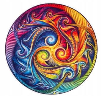 DRVENA SLAGA MANDALA SPIRALNA INKARNACIJA