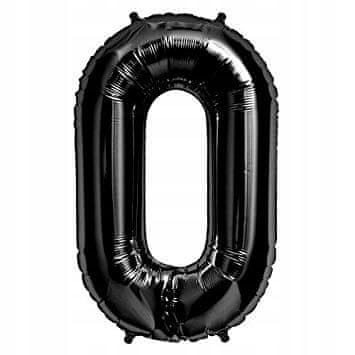 VELIKI CRNI BALON OD HELIJUMA OD 100 CM BROJ 0