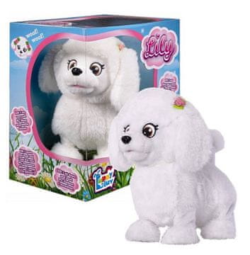 TM Toys Interaktivni bijeli pas POODLE LILY reagira na dodir 2+