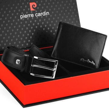 Pierre Cardin Muški poklon set, prava koža, ZG-103-BR