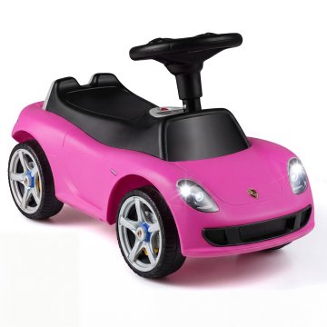 Northix Dječji ružičasti Porsche automobil s sirenom i zvukom