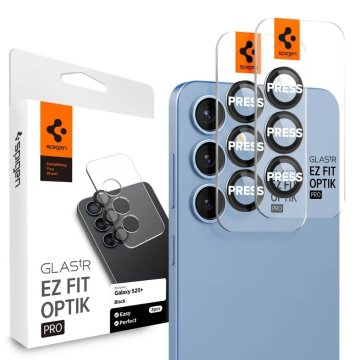 Northix Spigen Samsung Galaxy S25 Plus Glas.tR EZ Fit Optik Pro HD zaštitna folija za leće, pakiranje od 2 komada