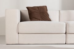Venture Design AB Sofa Lumi 3-sjedala 94x238x70 cm Bijela