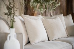 Venture Design AB Sofa 92x240x91 cm Bež, breza, pamuk, vlakno, lan, bor, poliester