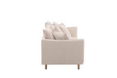 Venture Design AB Sofa 92x240x91 cm Bež, breza, pamuk, vlakno, lan, bor, poliester
