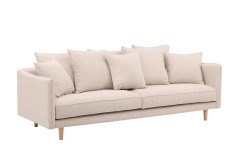 Venture Design AB Sofa 92x240x91 cm Bež, breza, pamuk, vlakno, lan, bor, poliester