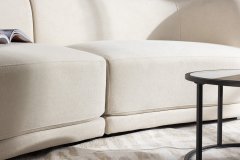 Venture Design AB Sofa 3 sjedala 91x268x80 cm Bež