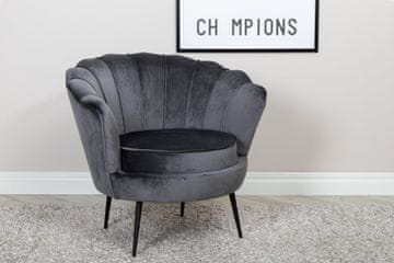Venture Design AB Jednosjed sofa Calais 77x76x83 cm tamnosiva