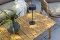 Venture Design AB Set sofa Chania od akacije i aluminija, smeđi