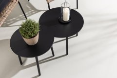 Venture Design AB Set sofa Dvosjed i fotelje 87x78x122 cm Crna