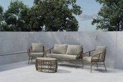 Venture Design AB Set sofa 73x75x160 cm smeđa