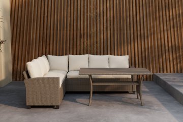 Venture Design AB Kutna garnitura Brentwood 180x240x67 cm bež