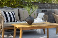 Venture Design AB Set sofa Chania od akacije i aluminija, smeđi