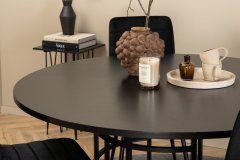 Venture Design AB Set za blagovanje Stol Copenhagen 140x74 cm Stolica 49x94x43 cm Crna