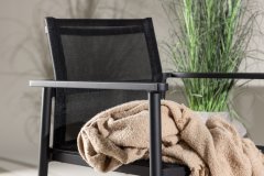 Venture Design AB Set sofa, stol za odmor 43x55x90 cm, stolac 81x58x63 cm, sofa 81x105x61 cm, crna