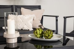Venture Design AB Set sofa, stol za odmor 43x55x90 cm, stolac 81x58x63 cm, sofa 81x105x61 cm, crna
