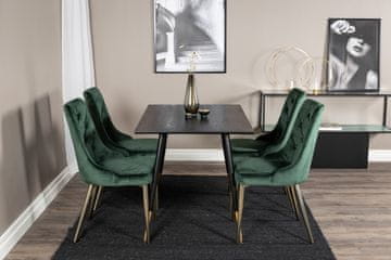 Venture Design AB Set stola za blagovanje i stolica Dipp 75x120x85 cm crna zelena