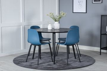 Venture Design AB Set za blagovanje Stol i stolice Dipp i Arctic Stol 115 cm Stolica 47,5x82x49 cm Crna Plava