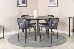 Venture Design AB Set za blagovanje stol i stolice Dipp i Vault 115x75 cm crne boje