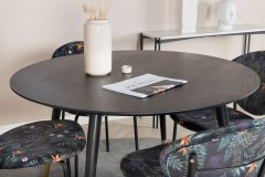 Venture Design AB Set za blagovanje stol i stolice Dipp i Vault 115x75 cm crne boje