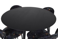 Venture Design AB Set za blagovanje stol i stolice Dipp i Vault 115x75 cm crne boje