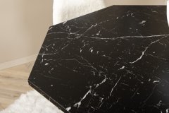 Venture Design AB Set za blagovanje Stol Marbs 110x75 cm Stolac 53x87x44 cm Crno Bijeli