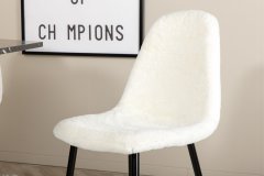 Venture Design AB Set za blagovanje Stol Marbs 110x75 cm Stolac 53x87x44 cm Crno Bijeli