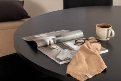 Venture Design AB Set za blagovanje Copenhagen Petra stol 140x74 cm stolica 60x87x57 cm crna