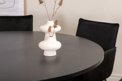Venture Design AB Set za blagovanje Copenhagen Petra stol 140x74 cm stolica 60x87x57 cm crna