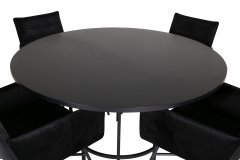 Venture Design AB Set za blagovanje Copenhagen Petra stol 140x74 cm stolica 60x87x57 cm crna