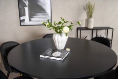 Venture Design AB Set za blagovanje Stol Copenhagen 140x74 cm Stolica 57x76,5x50 cm Crna