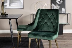 Venture Design AB Set stola za blagovanje i stolica Dipp 75x120x85 cm crna zelena