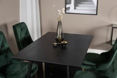 Venture Design AB Set stola za blagovanje i stolica Dipp 75x120x85 cm crna zelena