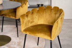 Venture Design AB Set za blagovanje Estelle Limhamn stol 106x75 cm stolica 54x77x61 cm žuta