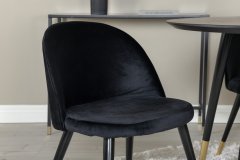 Venture Design AB Set za blagovanje Dipp stol 115 cm stolica 57x76,5x50 cm crna